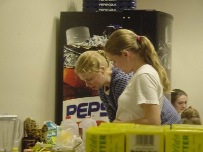 Emily Clough and Jenny cook