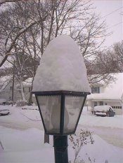 the lamppost outside my house