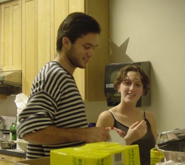 Galen O'Toole and Laurel cook