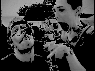 me and mike playing with C,
assembly, and webcams