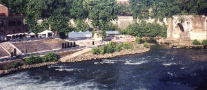 we played in the middle of the Tiber River!