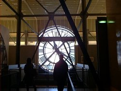 the clock at the musée d'orsay